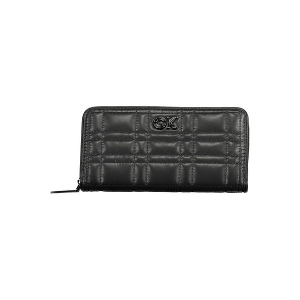 Nero Polyurethane Women Wallet Black