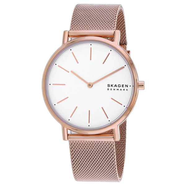 Skagen Stainless steel case watch in rose gold