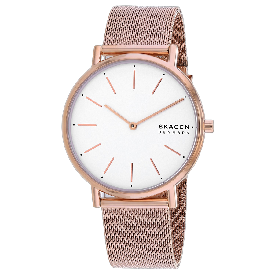 Skagen Stainless steel case watch in rose gold