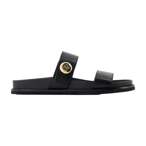 Tory Burch calfskin sandal in black