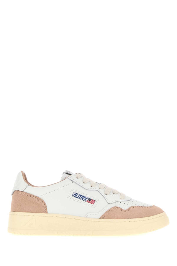 Autry Exterior: 100% Leather sneaker in white