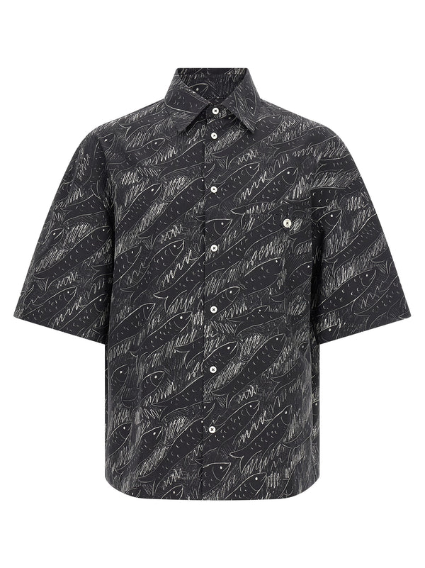 Jacquemus 100% cotton shirt in black