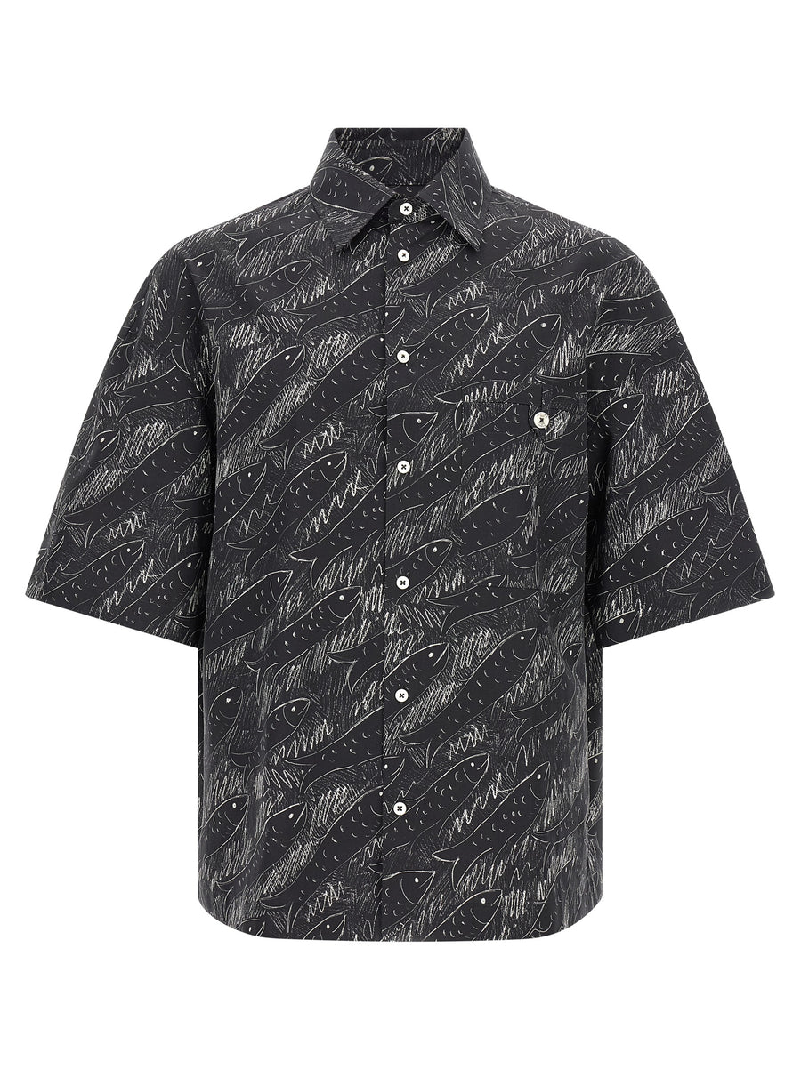 Jacquemus 100% cotton shirt in black