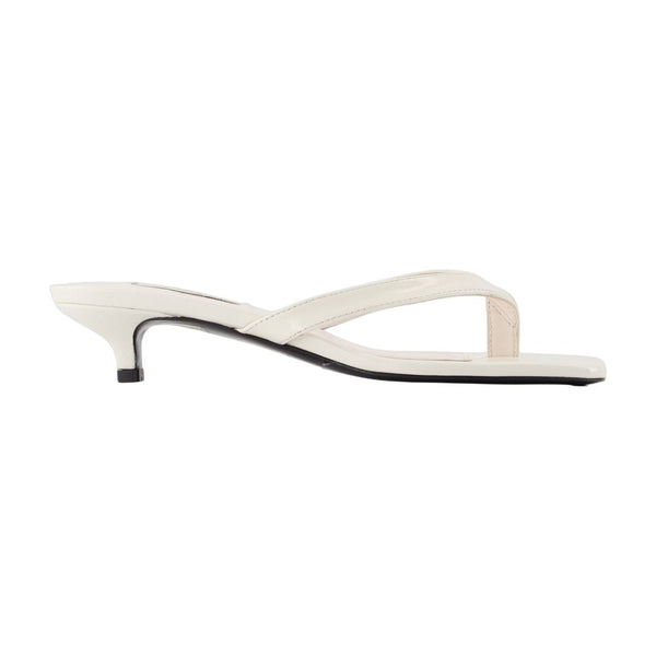 Toteme Calfskin heel sandal in white