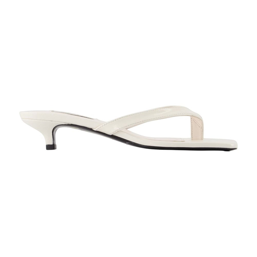 Toteme Calfskin heel sandal in white
