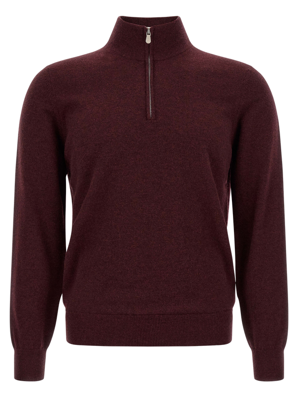 Brunello Cucinelli Pure cashmere cardigan in burgundy