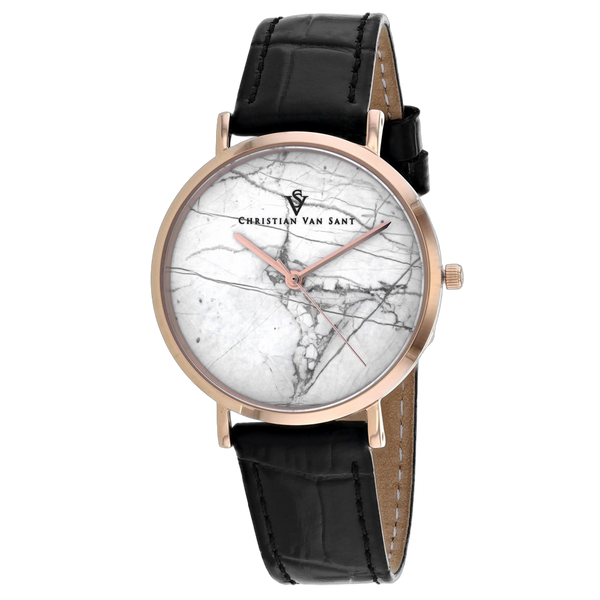 Christian Van Sant Stainless steel case watch in white