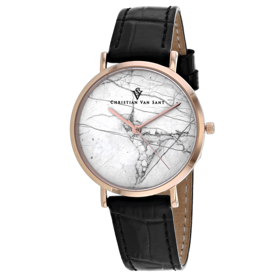 Christian Van Sant Stainless steel case watch in white