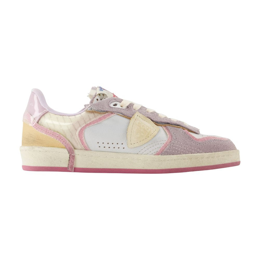 Philippe Model goatskin sneaker in multicolor