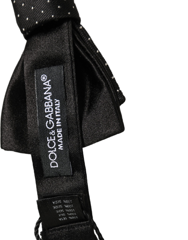 Dolce & Gabbana 100% Silk bow tie in black