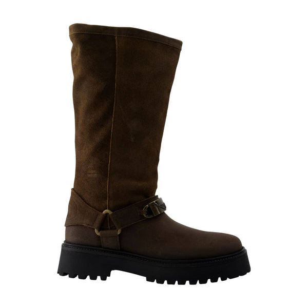 Zadig & Voltaire calfskin boot in brown