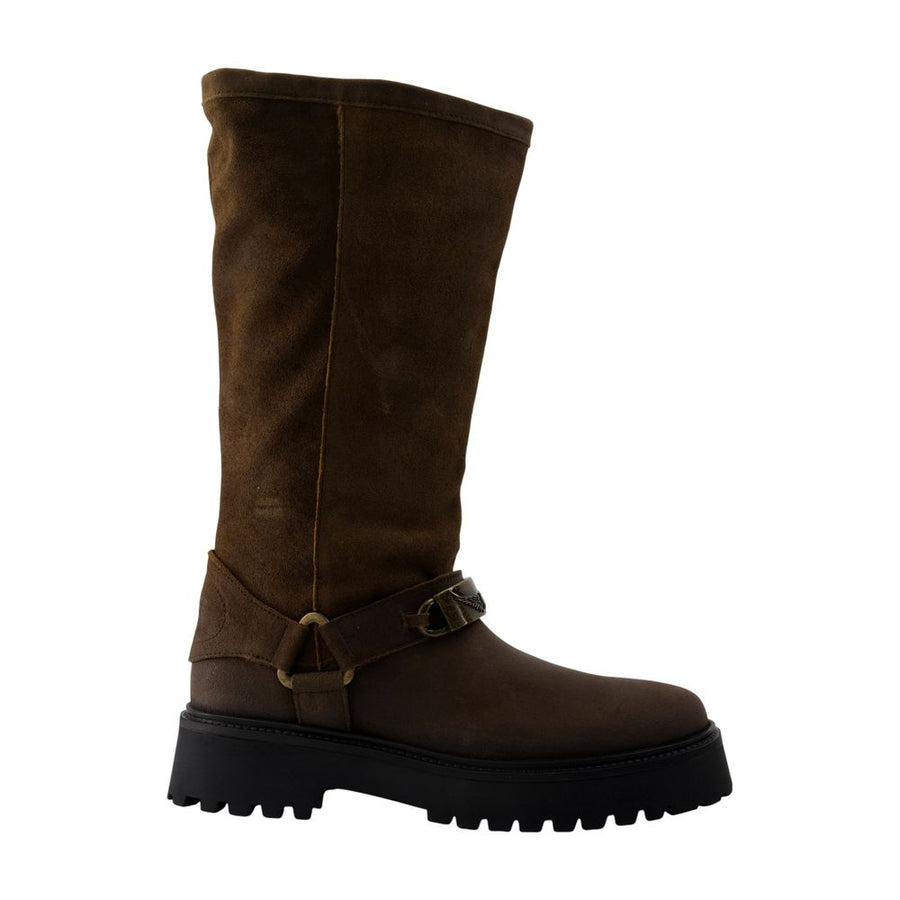 Zadig & Voltaire calfskin boot in brown