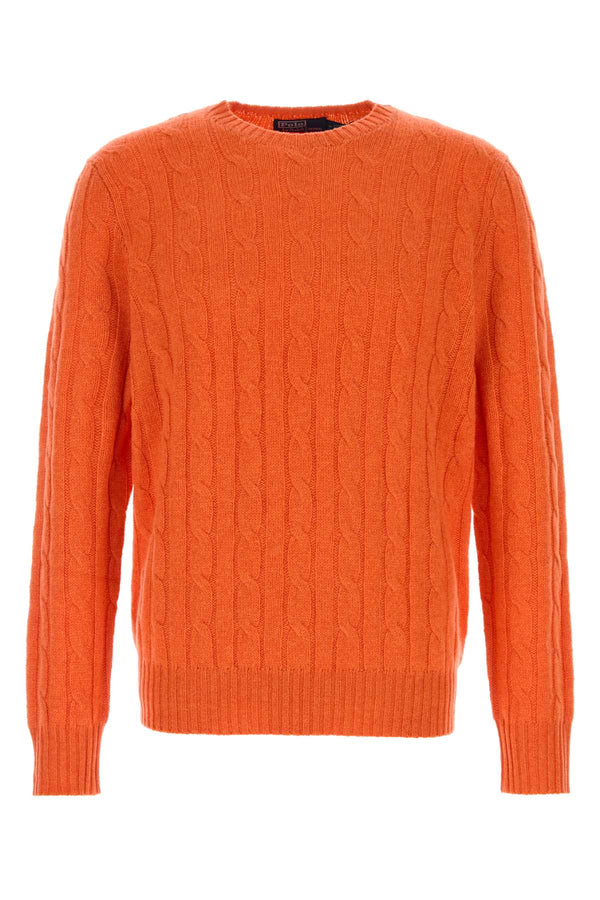 Orange Cashmere Sweater Jaffaorangeheather Exterior: Maglieria