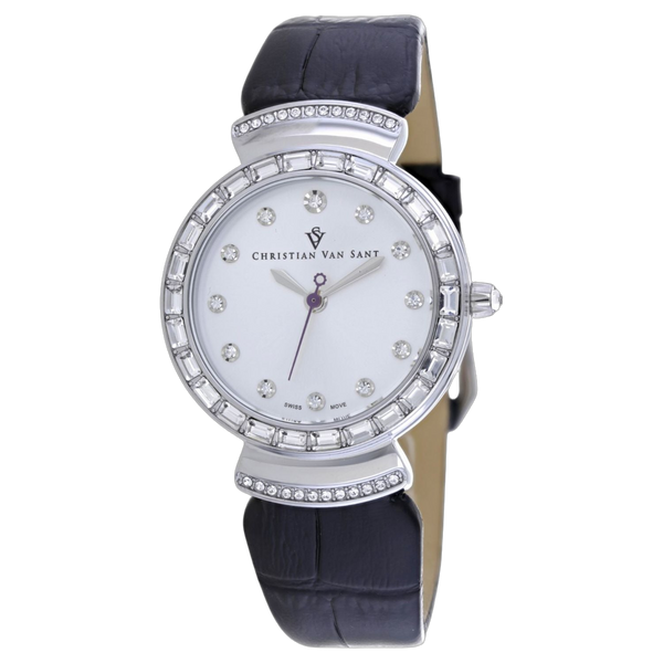 Christian Van Sant Stainless steel case watch in silver