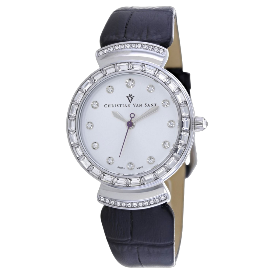 Christian Van Sant Stainless steel case watch in silver