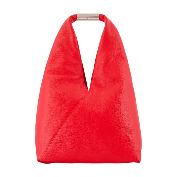 MM6 Maison Margiela calfskin shoulder bag in red