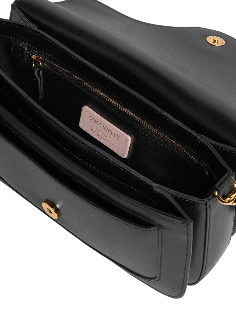 Coccinelle Calf split shoulder bag in black