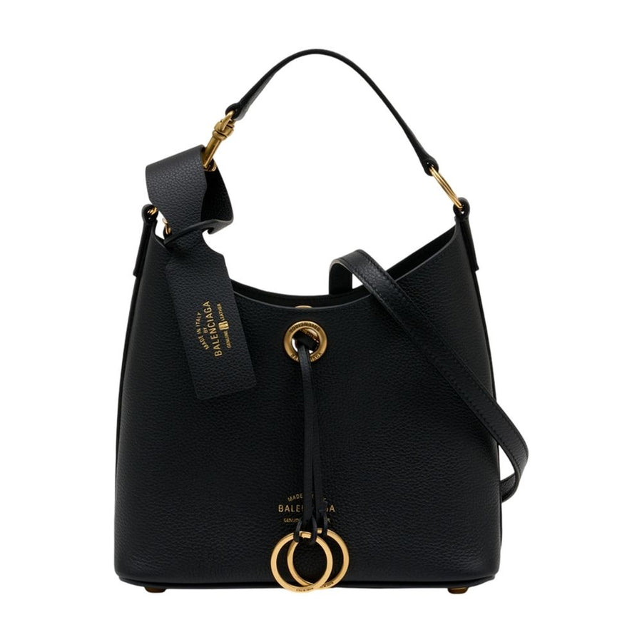 Balenciaga calfskin shoulder bag in black
