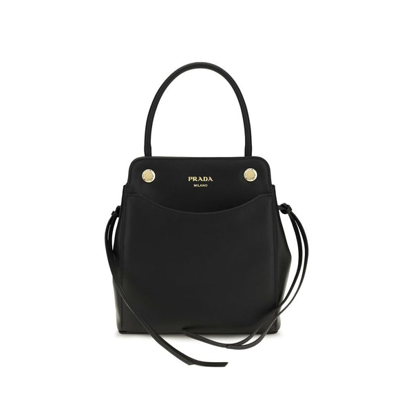 Prada 100% Calf Leather Bos Taurus shoulder bag in black