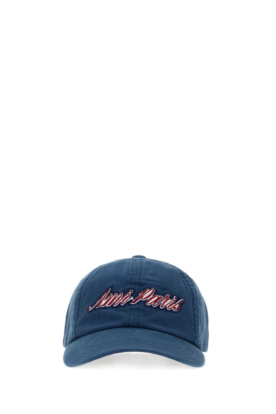 Blue Cotton Baseball Cap Royalbluewashed Exterior: Cappelli