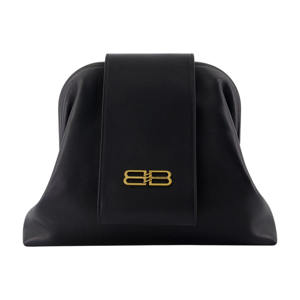 Balenciaga Calfskin clutch in black