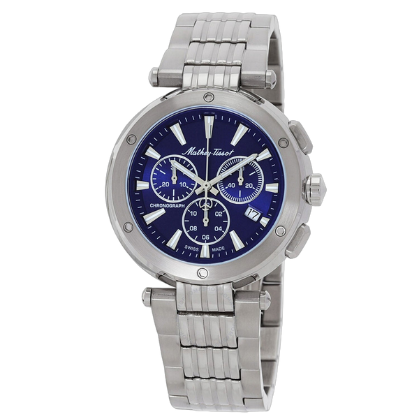 Mathey Tissot Stainless steel case watch in blue