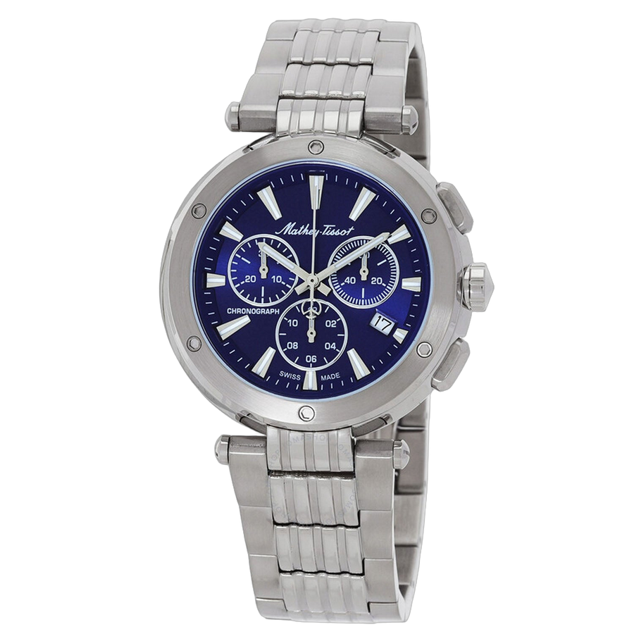Mathey Tissot Stainless steel case watch in blue