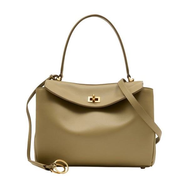 Balenciaga calfskin crossbody bag in beige