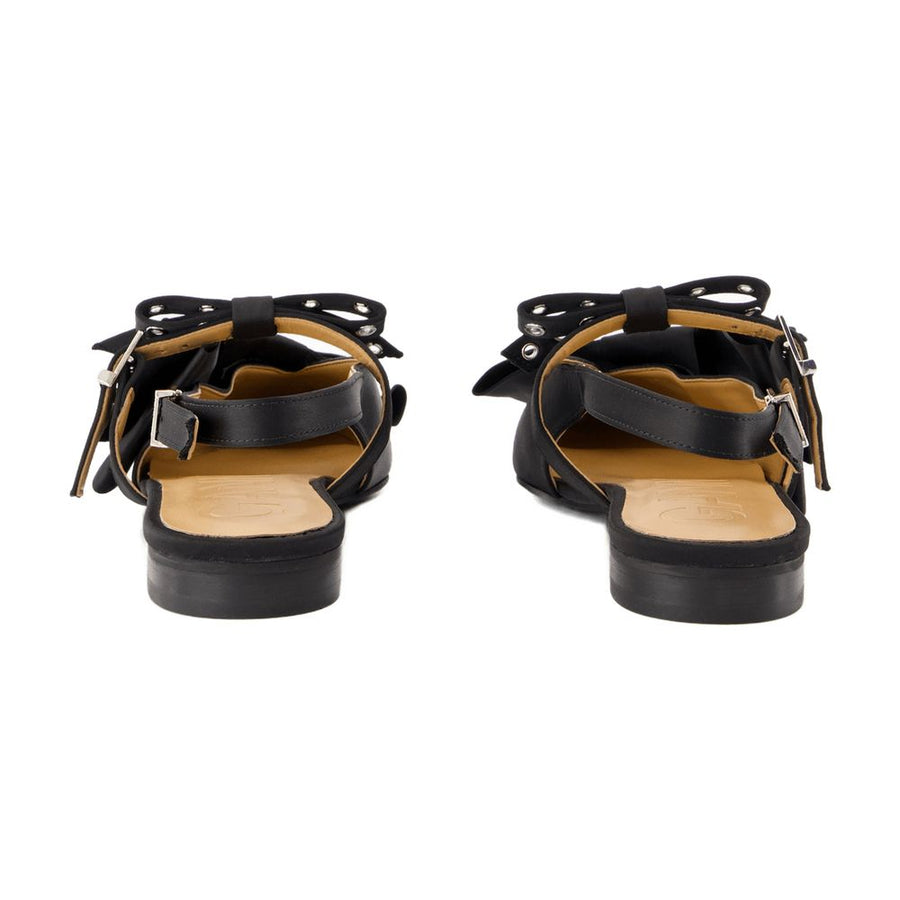 Ganni Synthetic flat in black