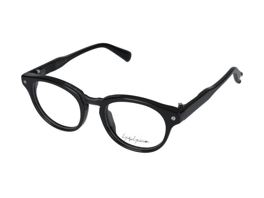 Yohji Yamamoto YY037 Titanium eyeglasses in black
