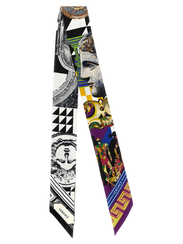 Multicolor Silk Foulard Accessory