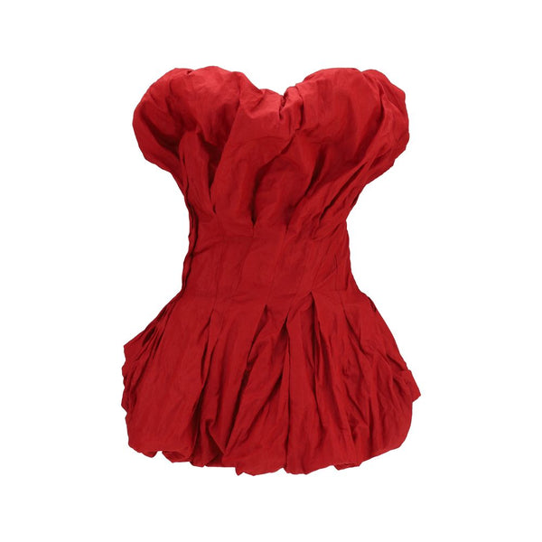 Magda Butrym 90% Cotton dress in red