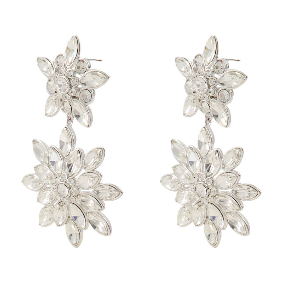 Self-Portrait earrings in silver