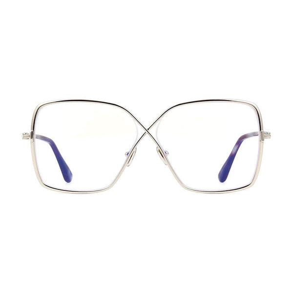 Tom Ford FT5841-B016 Palladium frame eyeglasses in silver