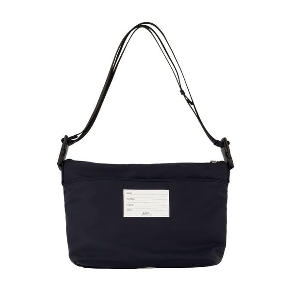 A.P.C. Synthetic nylon crossbody bag in navy