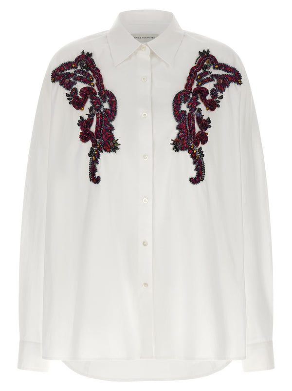 Dries Van Noten 100% Cotton blouse in white