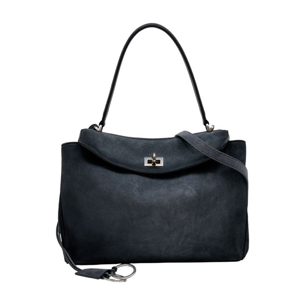 Balenciaga calfskin shoulder bag in gray