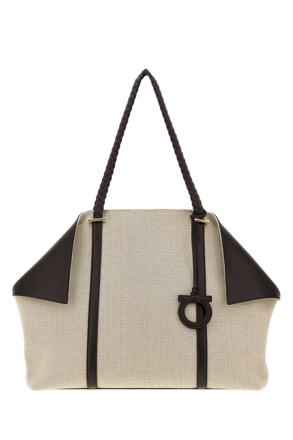 Ferragamo Exterior: 100% Fabric shoulder bag in multicolor