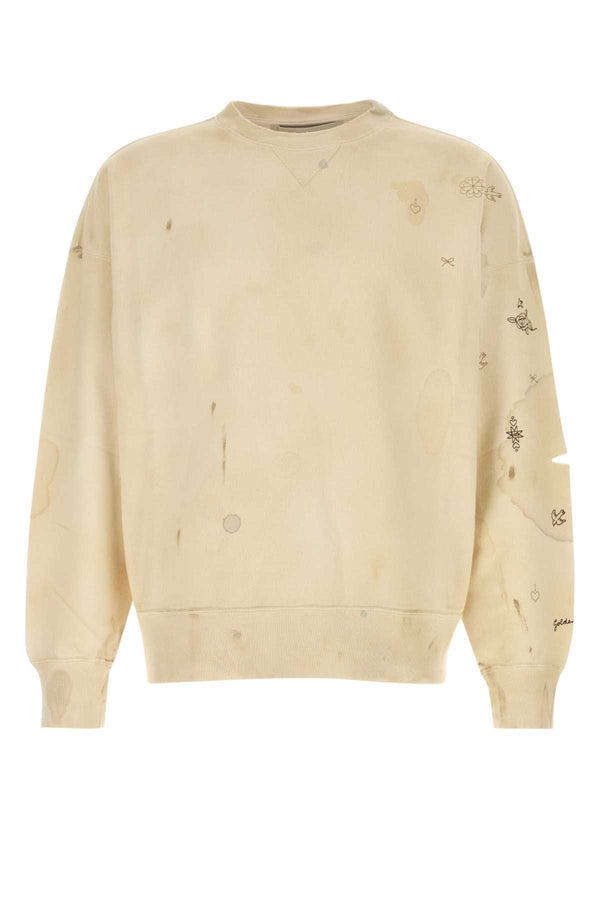 Golden Goose Deluxe Brand 100% Cotton sweatshirt in beige
