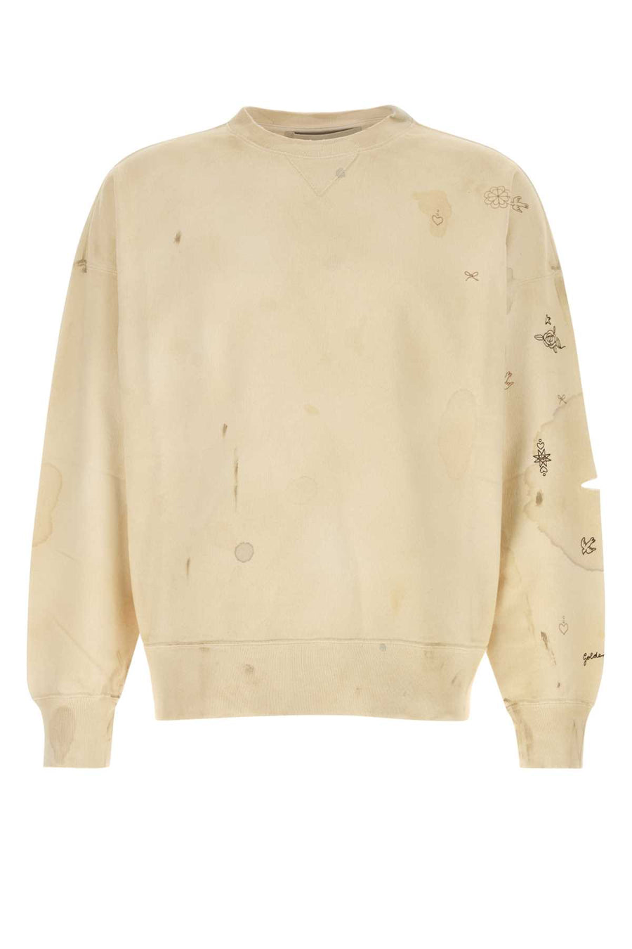 Golden Goose Deluxe Brand 100% Cotton sweatshirt in beige