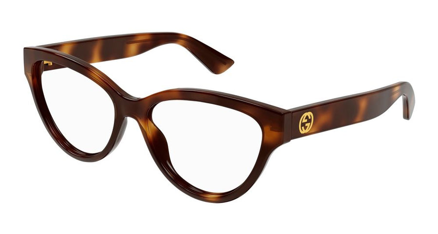 Gucci GG1581O Injected Acetate eyeglasses in tortoiseshell