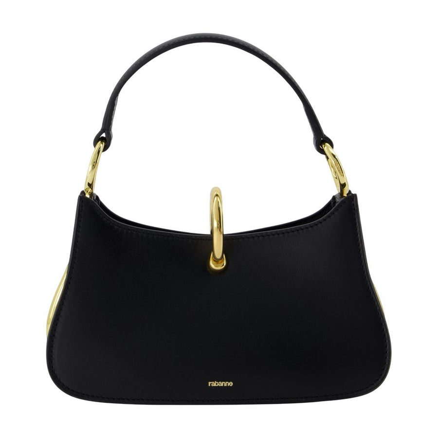 Rabanne Calfskin shoulder bag in black