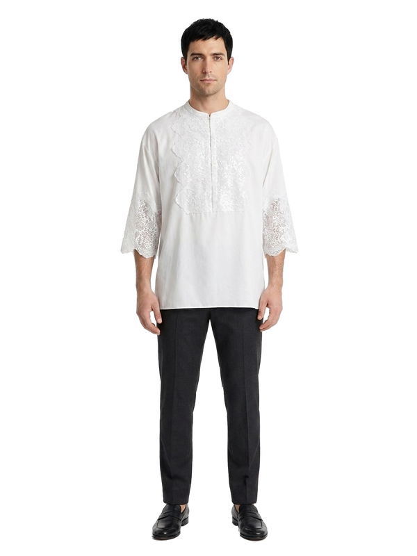 White Cotton Dress Shirt