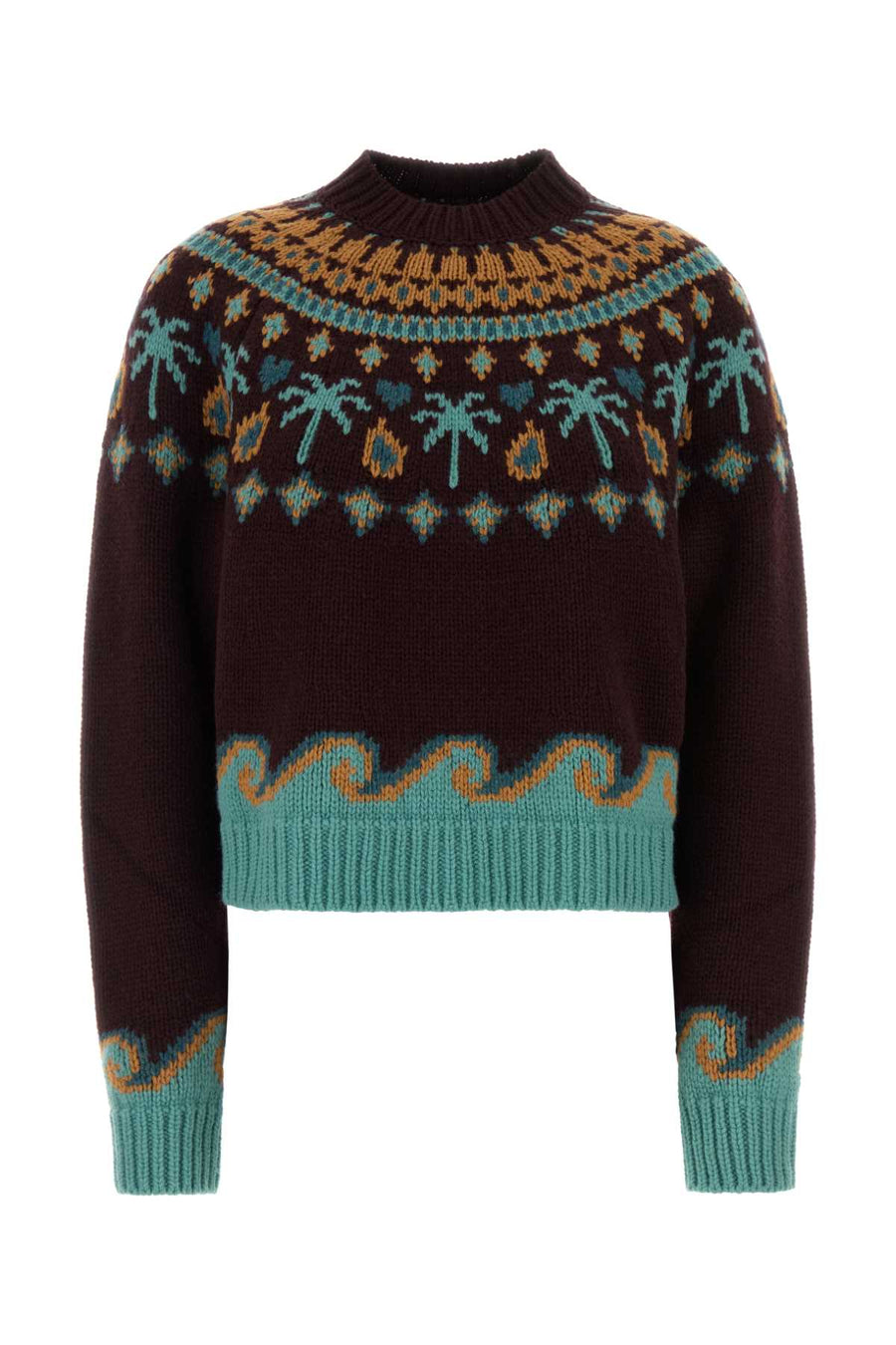Embroidered Wool Sweet Winter Sweater Vermouthmulticolor Exterior: Virgin Maglie