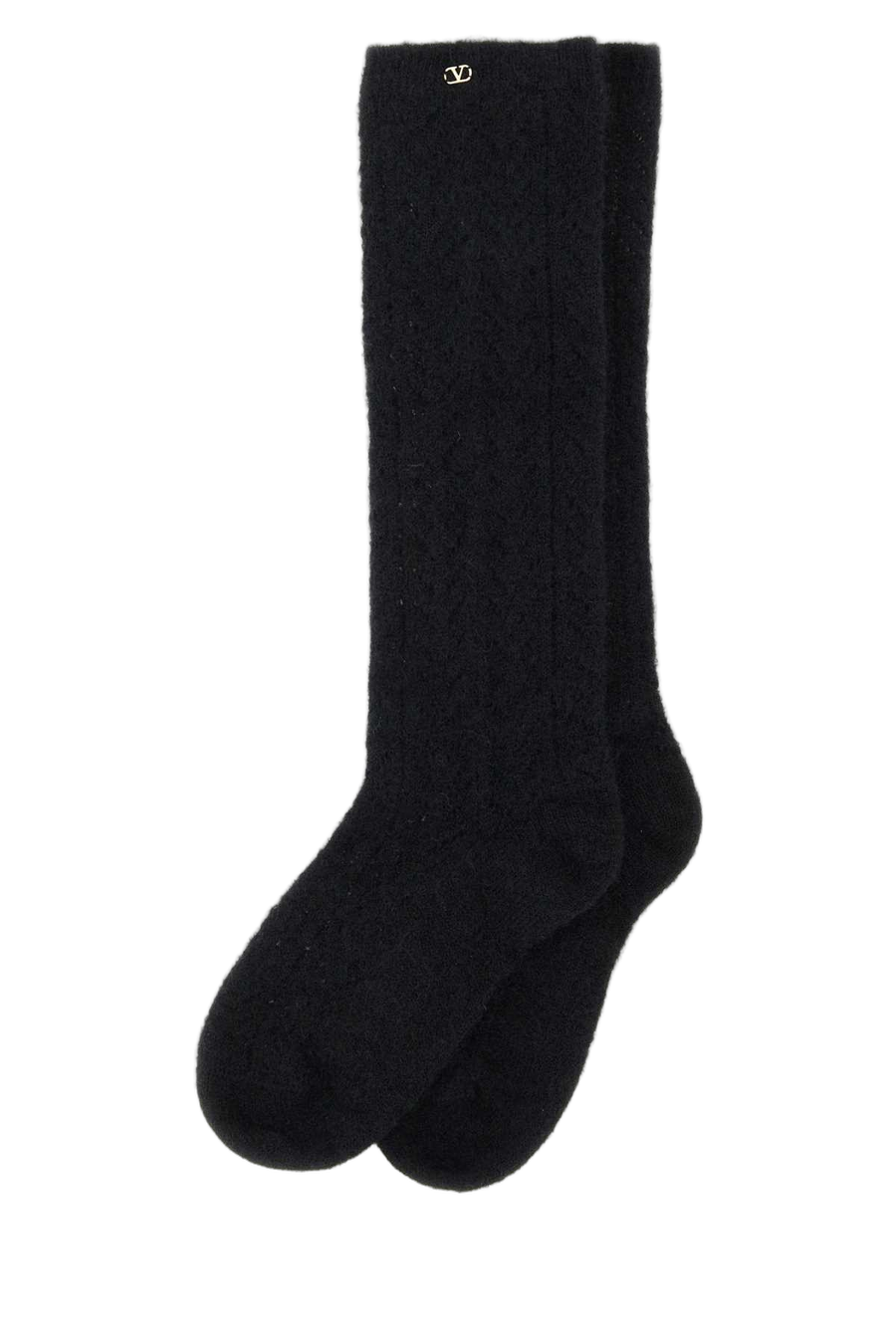 Valentino Garavani 45% Mohair socks in black