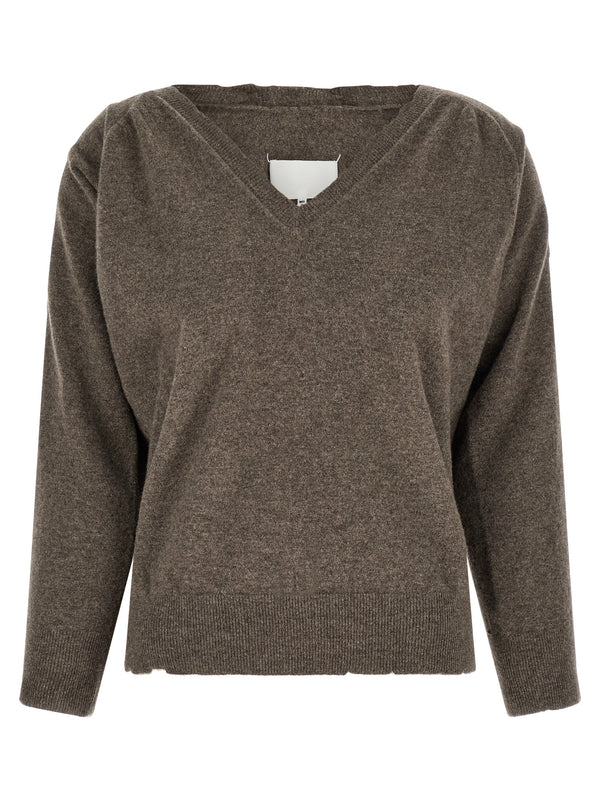 Brown Virgin Wool Cardigan Clothing