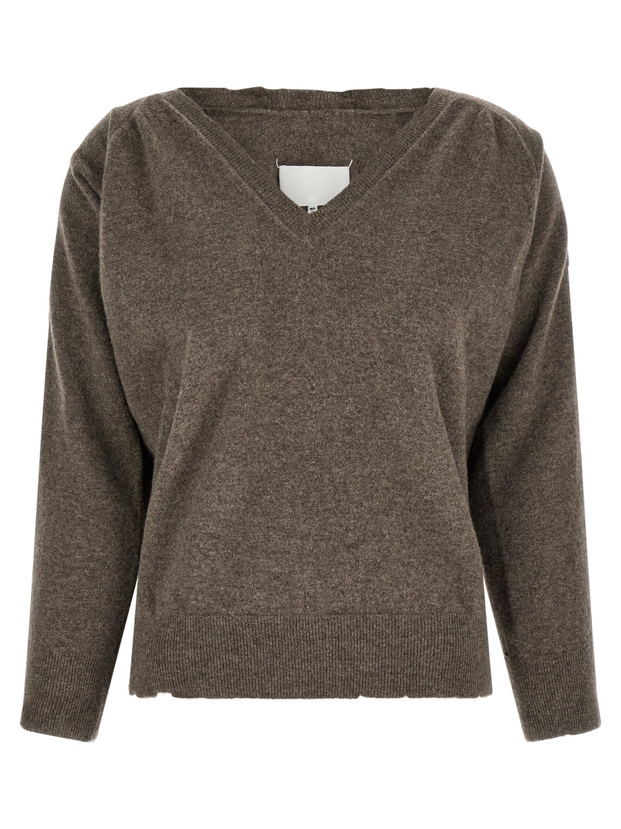 Brown Virgin Wool Cardigan Clothing