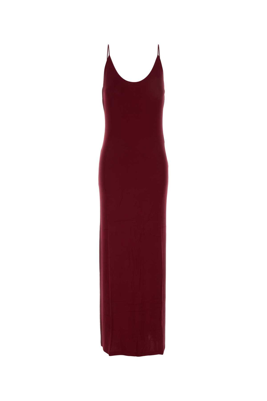 Burgundy Jersey Dress Bordeaux Exterior: Viscose Elastane Abiti