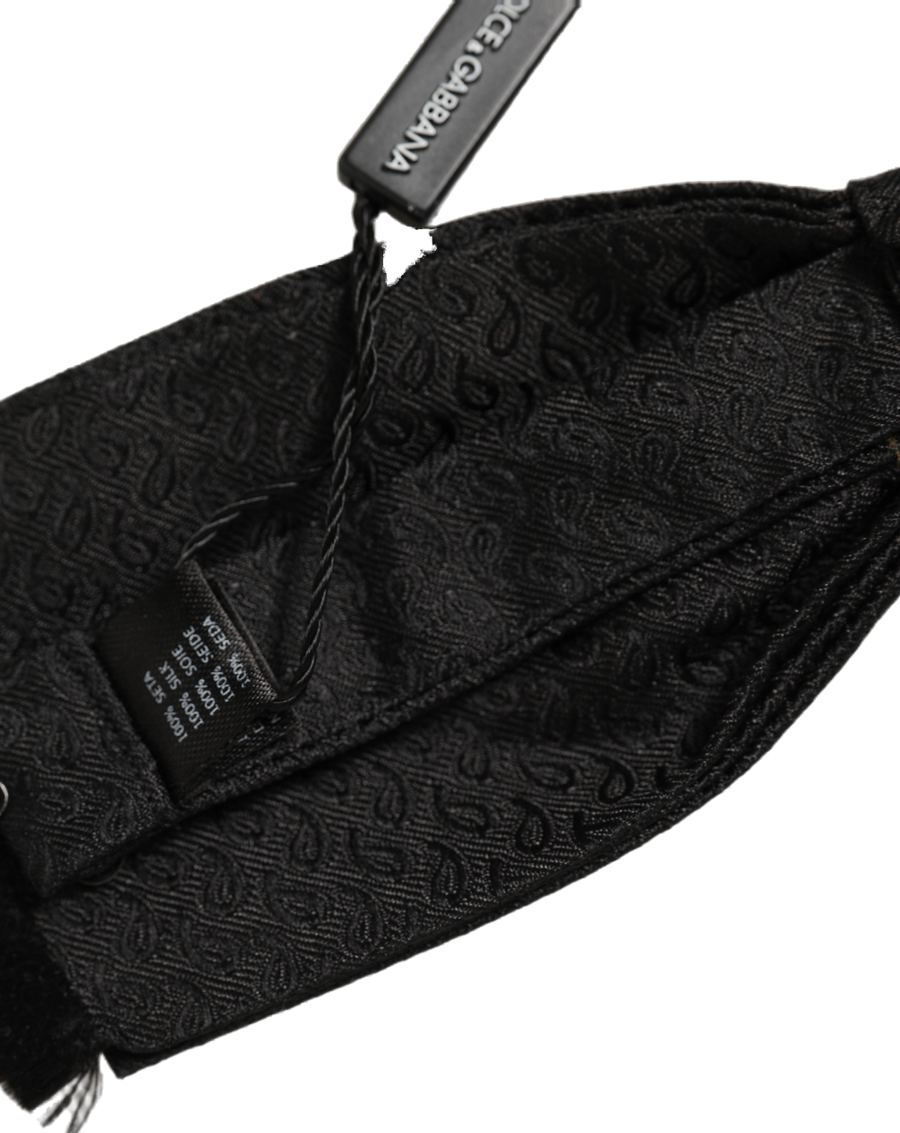 Dolce & Gabbana 100% Silk bow tie in black