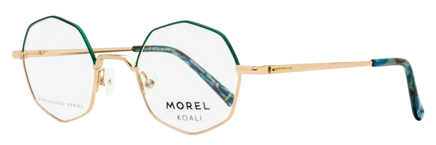 Morel Koali Amaryllis Eyeglasses 20147k Dv02 Gold-Green 46mm Gold/green